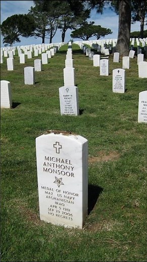 U.S. Navy Petty Officer 2nd Class Michael Anthony Monsoor Medal of Honor Grave
