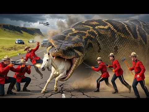 Heroic Rescuers Save Helpless Horse from Giant Python Attack 🐴🐍