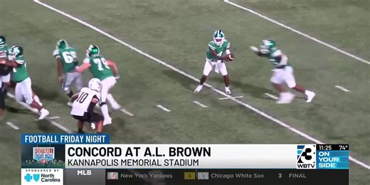 A.L. Brown beats Concord 38-3 to keep possession of the Victory Bell