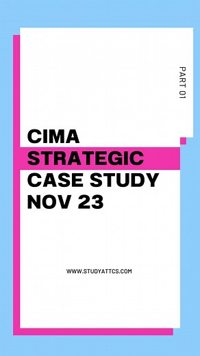 CIMA Strategic Case Study Insights - Part 01