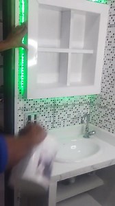 5.4K views · 246 reactions | #gabinete de banheiro feito com sobras de piso e azulejo tá feito tá feito tá feito | Mãos Do Pedreiro | Facebook