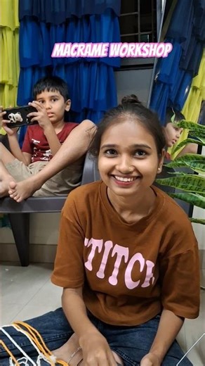 macrame workshop student work#crochet #macrame #ytshorts #trendingshorts #trend #trendingreels #yt