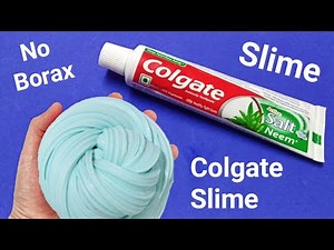 DIY Toothpaste Fluffy Slime!! No Shaving Cream, No Borax! how to make slime with toothpaste