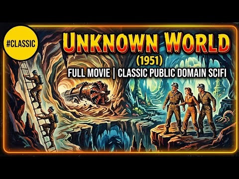 UNKNOWN WORLD (1951) | Full Sci-Fi Movie | Retro Public Domain Subterranean Classic 🌋