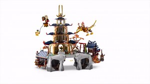 LEGO NINJAGO Tournament Temple City Building Toy for Teen Boys & Girls, Ages 14+, Great for Dragons Rising Fans Who Enjoy Model Building Sets and NINJAGO Toys - 71814