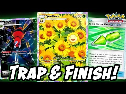 Quick-Grow Extract is Amazing! 🍃 ft. Sunflora & Ariados! (Pokemon TCG Pocket)