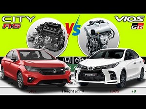 Honda City RS vs Toyota Vios GR-S || Car Specs Comparison
