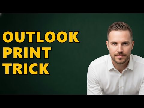 How To Print Just One Email In A Thread Outlook?