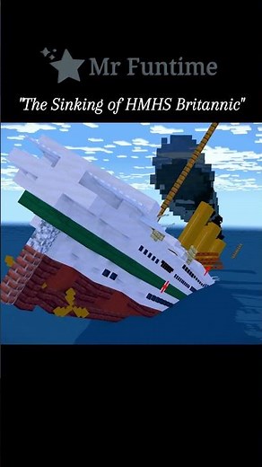 The Sinking of Britannic | Minecraft Animation #minecraft #minecraftship #sinkingship #britannic