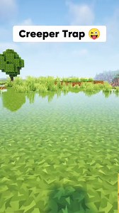 Minecraft Creeper Trap 😜 #reels #minecraft #minecraftbuilds #minecrafttutorial | Itsciken