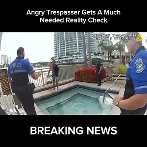 Angry Trespasser Gets A Much Needed Reality Check | Best Officer Body Cam