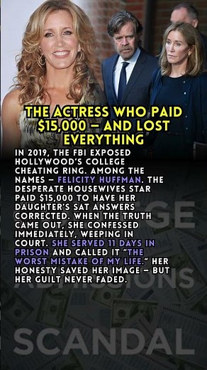 Felicity Huffman’s Confession: The Scandal That Shook Hollywood