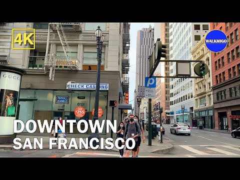 Downtown San Francisco - Walking Tour | The City by the Bay | California | 4K