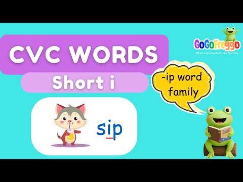 ip Words for Kids | Sip, Lip, Zip | Fun CVC Phonics Lesson | Learn & Play