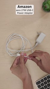 Amazon eero 27W USB-C Power Adapter for eero, eero 6, eero 6+, eero Pro, eero Pro 6, eero Pro 6E, eero PoE 6, and eero Pro 7