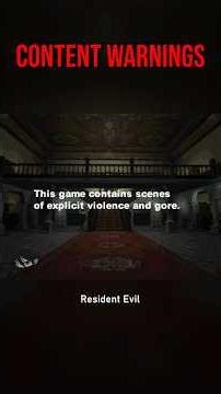 Content warnings from violent video games