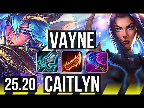 VAYNE & Janna vs CAITLYN & Shaco (ADC) | 68k DMG, Comeback, Legendary | EUNE Master | 25.20