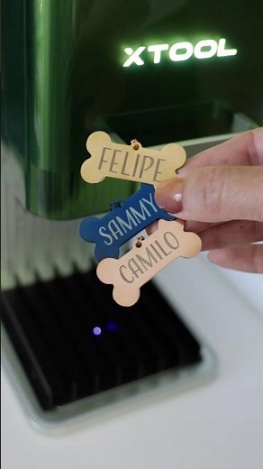 xTool F1 Dog Tags - Engraving