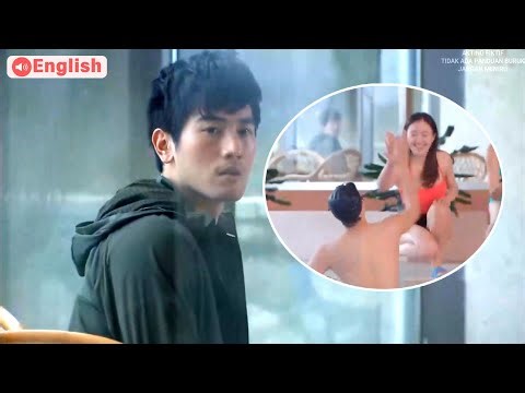 💗Cinderella plays in sexy swimsuit, harassed by man, CEO sees and claims her!