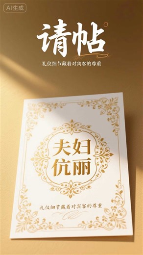 请帖写“夫妇”还是“伉俪”？