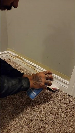 Fixing water damaged baseboards