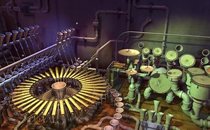 【AI超分】Animusic 1概念乐器动画-4k超高清