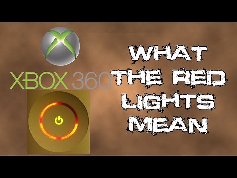 What the Red Lights mean on the Xbox 360