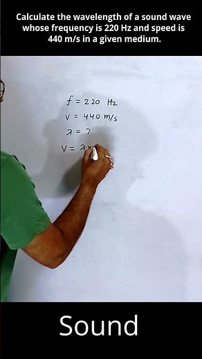 Calculate the wavelength of a sound whose frequency is220 Hz and speed is 440 m/s ina given medium.