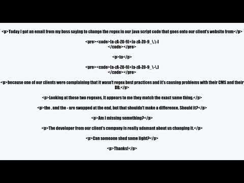 regex best practice?