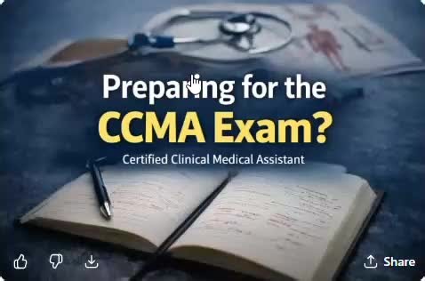 “Struggling with CCMA? This guide has practice questions & answers you need to PASS! 📖💊 #CCMAExam #MedicalAssistant #StudyTips #ExamPrep #CCMAStudyGuide #MedicalLife #HealthcareCareer #NHA #CertifiedMedicalAssistant #goviral