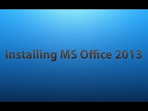 Installing MS Office 2013 in Windows 8.1