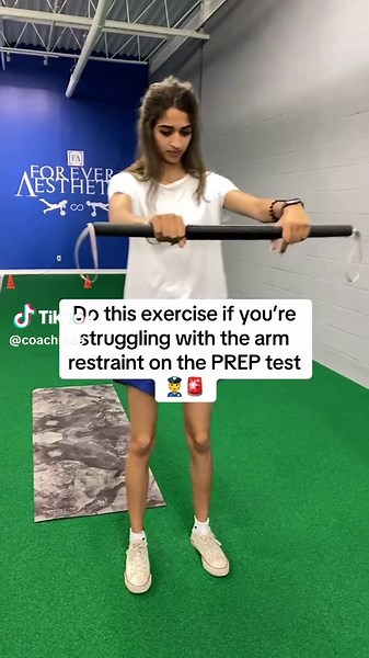 Effective Training for Arm Restraint in PREP Test