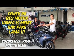 CEWEK BELI MOTOR SUZUKI GSX-R150 MATTE BLUE