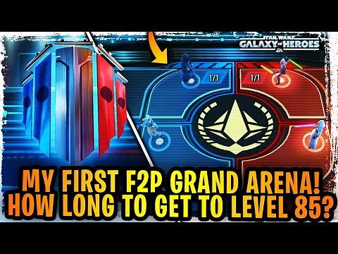 HUGE DAY FOR FREE TO PLAY! My First F2P Grand Arena + How Long to Get to Level 85 SWGoH