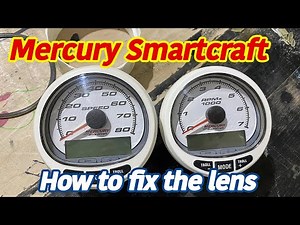 How to fix, replace your Mercury Smartcraft SC1000 Instrument Lens Speedometer/Tachometer