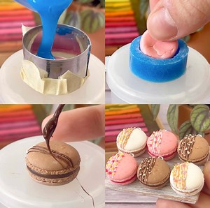 Adorable Miniature Macarons ! 🥹🌸🍫 | Simple