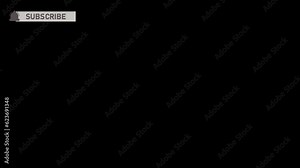 YouTube Like Subscribe And Reminder Button, background. 4k 2d animation video footage