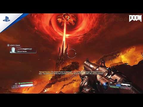 PS5 Doom 2016: Argent Facility (Destroyed) (No commentary)