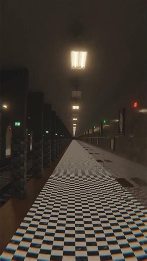Infinite Subway Station - Blender Animation #shorts