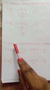 Maths basic topics... Converting improper into mixed fractions and vice versa..