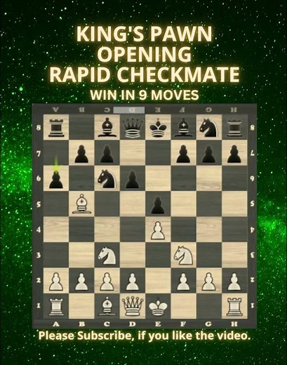 King's Pawn Opening | Rapid Checkmate | Chess Openings | Chess Tricks | Chess Game | Learn Chess