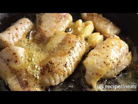 Monkfish recipe ("Poor Man's Lobster") with Herb Brown Butter