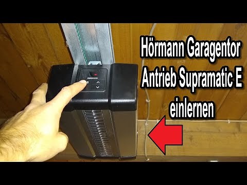Hörmann Garagentor Antrieb Supramatic E Inbetriebnahme & neu anlernen & einfahren Anleitung
