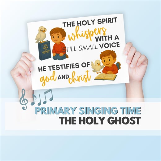 The Holy Ghost | LDS Primary Song: Visual Aids and Flip Chart (digital Download) - Etsy