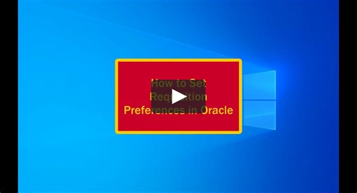 How to Set Requisition Preferences in Oracle.mp4