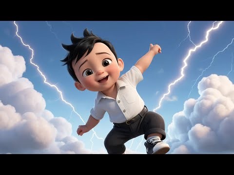 Thunder Boom Boom Song ⛈️⚡🎵 | Weather Learning Song for Kids | Fun Stormy Sound Rhyme