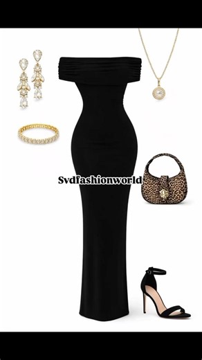 Black Long Gown Outfit Ideas 🖤 | Elegant Evening Dress Inspiration