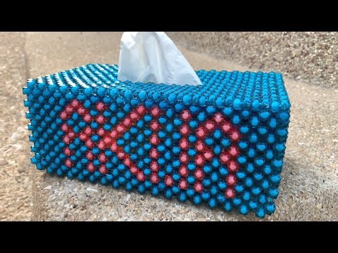 How To Make A Beaded Tissue Box Step by Step