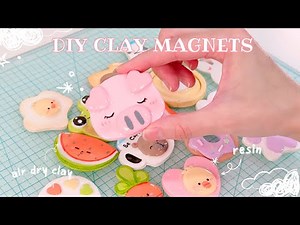 Making Clay Magnets Using Air Dry Clay For The First Time | Daisy Clay Diaries Ep 05