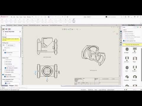 How to create isometric section in Solidworks